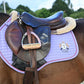 T TEKE Close Contact Saddle Pads,100% Cotton English Saddle Pads for Horses with Moisture-Wicking and Breathable Lining