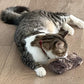 Refillable Kitty Crinkle Furry Catnip Toy