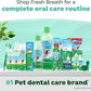 TropiClean Fresh Breath Water Additive for Cats, Cat Teeth Cleaning and Breath Freshener Solution, Complete No Brushing Dental Care, 16 oz.
