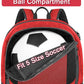 YOREPEK Soccer Backpack,Soccer Bag with Ball Holder, Water resistant Sport Equipment Bags Fit Basketball Volleyball Football