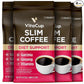 VitaCup Slim Ground Coffee, Diet Support with Ginseng, Garcinia, B Vitamins, Medium Dark Roast, Bold and Smooth,100% Arabica Specialty Coffee Grounds, 4 bags, 11oz each