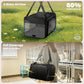 Top and 2 Sides Expandable Cat Carrier 17x11x11, TSA Airline Approved Dog Carriers for Medium Dogs, Soft-Sided Pet Carrier with Self-Locking Zippers for Kitten,Rabbit, Puppy, Guinea Pig Black