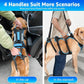 Dog Lift Harness for Large Male Dogs, 2-in-1 Detachable Support Harness, Full Body Carrying with 4 Handles, Dog Sling for Large Dogs Hind Leg Support(Black, X-Large)