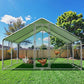 Large Metal Chicken Coop, 10x20x6.5FT Chicken Runs for Yard with Cover