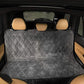 Plush Paws Products Velvet Rear Car Seat Protector w/o Hammock | Washable & Waterproof Back Seat Dog Cover for Car, Truck, & SUV | Nonslip, Tear Resistant Pet Seat Cover | Regular London Grey