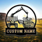 Personalized Logging Lumber Harvester Monogram Metal Sign Art LED Light, Custom Logging Lumber Metal Sign, Wall Art Hanging Home Decor Birthday Xmas Gift