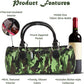 Wine Clutch Bag (Thermal Insulated) Trendy Women's Carry Tote | Holds Red & White 750mL Bottles | Trendy Fashion | Incl. Portable Waiter-Style Corkscrew