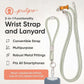 Pulpo 2-in-1 Cell Phone Wrist Strap and Lanyard Sage - Anti Theft Phone Lanyard for Men & Women, Wrist Straps for Phones, Lanyards for Smartphones, Adjustable Cellphone Leash & Safety Strap Tether