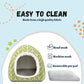 2 Pack Guinea Pig Hideout Bed Rabbit House Cave Accessories Cozy Hide-Out for Bunny Hedgehog Ferret Chinchilla&Other Small Animals