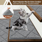 COSY HOMEER Stair Treads for Wooden Steps 9"x28" Washable Indoor Carpet Stair Treads Non Slip Soft Polyester Stair Carpet Tread Reusable Stair Runner Rugs for Kids, Elders,Pets,Medium Grey,4pcs