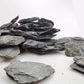 Voulosimi Natural Slate Rocks PH Neutral Stone Perfect Rocks for Aquariums, Landscaping Model,Tank Decoration,Amphibian Enclosures (12 LB, 5-7 inch)