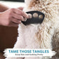 The Fur Hero, Pet hair comb - Skin Friendly Dog and Cat hair brush for Shedding with an embedded razor blade makes Pet Grooming easy, dog and cat accessories, Black