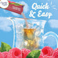 Crystal Light Raspberry Green Tea Naturally Flavored Powdered Drink Mix, 60 ct Pack, 12 Canisters of 5 Pitcher Packets