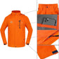TEZO Mens Rain Jacket Waterproof with Hooded Hiking Coat Lightweight Windbreaker