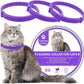 Wustentre 3 Pack Adjustable Anxiety Collar - Cat Calming Pheromones for Cats & Kittens, Stress Reliever - Relaxing Comfortable Collar (Violet)