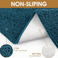 IM HOME Extra Large 71" x 25" Teal Blue Dog Door Mats for Muddy Paws, Chenille Absorbent Dog Mat, Non Slip Heavy Mud Mat for Dogs, Soft Pet Bed Mat for Entryway, Mud Paws, Inside Floor
