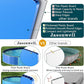 Jasonwell Foldable Dog Pool Collapsible Hard Plastic Dog Swimming Pool Portable Kiddie Pool Pet Pool Doggie Wading Pool Bath Tub for Puppy Small Medium Large Dogs Cats and Kids 97"