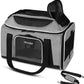 Petskd Top-Expandable Pet Carrier 18x11x11 Inches Delta American United Airline Approved, Soft-Sided Carrier for Small Cats and Dogs with Locking Safety Zippers and Anti-Scratch Mesh(Grey)