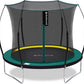 SkyBound 14 FT 12 FT 10FT 8FT 6FT Springless Trampoline for Kids and Adults - Recreational Trampolines with AntiRust Coating - Bungee Cords Outdoor Trampoline for Kids - No-Gap Design Zipper System