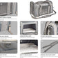 Large Dog Cat Carriers Puppies up to 25Lbs, Big Dog Carrier Soft Sided, Collapsible Travel Puppy Carrier - Large - Grey