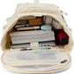 Kalesi Gym Duffle Bag Backpack 4-Way Waterproof with Shoes Compartment for travel Sport Hiking laptop (Sea salt white)