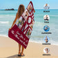 JML Mothers Day Birthday Gifts for Mom from Daughter Son, Personalized Beach Towel with Photo, Custom Beach Towel Gift for Mommy, Grandma, Women, Wife Anniversary Family Day, Summer, Holiday