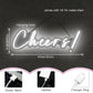 Cheers Neon Signs Cheer Sign for Bar Light Sign for Wall Decor USB Powered Neon Sign for Bar Club Gaming Room Home Birthday Party Decor Sign Gift White (18.5 * 6.69in)