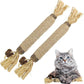 Catnip Silvervine Sticks for Cats | Silver Vine Chew Toy or Cat Chew Stick | Kitten Teething Toys | Cat Dental Chew with Cat Raffia Grass for Healthy Teeth & Digestion | Silvervine Cat Toy | 2 Sticks
