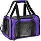 Pet Carrier for Small Medium Cats Dogs Puppies up to 15 Lbs, Airline Approved Small Dog Carrier Soft Sided, Collapsible Travel Puppy Carrier - Purple