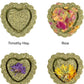 Sofier 28Pcs Timothy Hay Treats Rabbit Toys Bunny Toys Guinea Pig Natural Handmade Treats and Chews for Small Animals Hamster Chinchilla Rat Gerbil