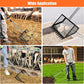 Chicken Poop Scooper and Rake with Ergonomic Handle, 2 in 1 Large Metal Chicken Coop Scoop for Poop with Adjustable Stainless Steel Pole, Sand Sifting Shovel for Chicken Coop Accessories