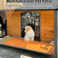 Extra Large Dog House Outdoor for Large Dogs, Insulated Dog House with Metal Frame, Waterproof Dog Shelter with Asphalt Roof, PVC Curtain & Multifunctional Patio, Indoor Outdoor Use