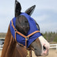 Horse Fly Mask Super Comfort Horse Fly Mask Elasticity Fly Mask with Ears We Only Make Products That Horses Like… (DK Blue, M)
