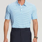 Golf Shirts for Men - Moisture Wicking Short Sleeve Performance Sport Casual Striped Collared Mens Polo Shirt