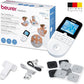 Beurer EM49 Digital TENS & EMS Device for Pain Relief and Muscle Stimulation, 15 TENS Programs, 35 EMS Programs, 2 Adjustable Channels with 4 Self-Adhesive Electrodes