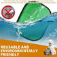 2PCS Electrostatic Pet Grooming Gloves, Reusable Hair Remover for Dog Cat Fur on Clothes Furniture Car Seat/Green