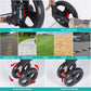 Ownpets Pet Stroller with Upgraded 4 Wheels, Foldable Dog Stroller for Medium Dogs and Cats Up to 66lbs, Detachable Carrier for Car Seat, with Storage Organizer, Cup Holder
