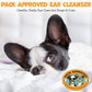 Cat & Dog Ear Cleaning Solution - Helps Remove Wax, Debris, and Dirt - Non-Stinging, Non-Burning Daily Use Formula - Cat & Dog Ear Wash for Itchy Ears - Cucumber Melon Scent (8oz)