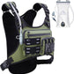 Running Vest with 2L Water Bladder, USA Original Patent, Lightweight Adjustable Chest Pack with Gear Holder, Reflective Running Hydration Vest for Women Men for Marathon