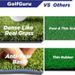 Golfguru Golf Mat, 5x4ft/5x5ft Dense Elite Golf Hitting Mats Practice with 10 Balls, 9 Tees, Heavy Duty Artificial Hitting Training Matt for Backyard Driving Chipping Indoor Outdoor Simulators