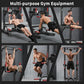 sogesfurniture Adjustable Dip Stands Assistive Trainer for Home Gym - 10-Level Height Wall-Saving Pull Up Bar, Dual Training Stands for Dip Push Up & Core Workout, Heavy Duty Steel Frame