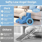Dog Ramp and Stair for Bed 16" H-20 H,3-Step Cat Stair for Sofa and Chair,4-Step Dog Ramp for High Bed and Window,Durable Nonslip Fabric Cover for Indoor (Blue-16“H, Pet Friendly, 3)