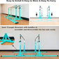 Gymnastics Double Horizontal Bars 3Play Parallel Bars Uneven Bars Gymnastics Training Kip Bar with 304 Stainless Steel Regulating Arms & Fiberglass Rail for Indoor Outdoor Home Club Use