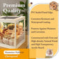 Prolee Hamster Cage with Openable Metal Mesh Top,Solid Built Hamster Enclosure with Lock Design for Gerbil Cage,Hamster Habitat Chewproof with Transparent Panels (24"x16"x16")