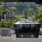10 Gallon Reptile Tank – Reptile Enclosure for Leopard Geckos, Snakes & Bearded Dragons – Lizard Tank, Hermit Crab & Gecko Habitat