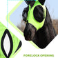 Harrison Howard Horse Fly Mask with Forelock Opening Stretch Breathable and Comfortable for Horses UV -Protection Fluorescent Yellow L
