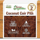 2 Pack Premium Coco Coir Brick for Plants | 100% Organic Compressed Coconut Coir Bricks Starting Mix, Coco Coir Fiber Coconut Husk for Planting, Gardening, Potting Soil Substrate, Herbs, 1.4 LB/Brick