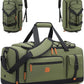 Gym Bag for Men and Women with Shoe & Laptop Compartment, 3-in-1 Sports Travel Duffel Bag Anti-Theft Weekender Carry-On Backpack for Airplane & Workout, Overnight Travel Bag,35L (Green, Medium)