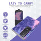 Eunzel Yoga Towel,Hot Yoga Mat Towel with Grip Dots Sweat Absorbent Non-Slip for Hot Yoga, Pilates and Workout 24" x72", Purple & Blue