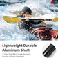 Abahub Kayak Paddle, 90.5 Inches Kayaking Oars for Boating, Canoeing with Free Paddle Leash, Aluminum Alloy Shaft Black/Blue/Green/Orange/Yellow Plastic Blades